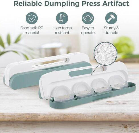 8 Mold Dumpling Press With Spray Bottle, Manual Double-Sided Tool With Grip, Food Contact-Safe Pp Material, Ideal For Wonton, Pierogi, Potstickers in Saudi Arabia
