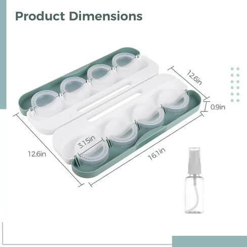 8 Mold Dumpling Press With Spray Bottle, Manual Double-Sided Tool With Grip, Food Contact-Safe Pp Material, Ideal For Wonton, Pierogi, Potstickers in Saudi Arabia