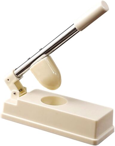 Dumpling Maker Tool Easy Press Mold for Homemade Ravioli Versatile Kitchen Gadget for Dumpling Wrappers and Pierogi Efficient Design with Extended Handle White in Saudi Arabia