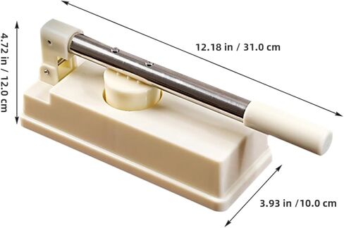 Dumpling Maker Tool Easy Press Mold for Homemade Ravioli Versatile Kitchen Gadget for Dumpling Wrappers and Pierogi Efficient Design with Extended Handle White in Saudi Arabia