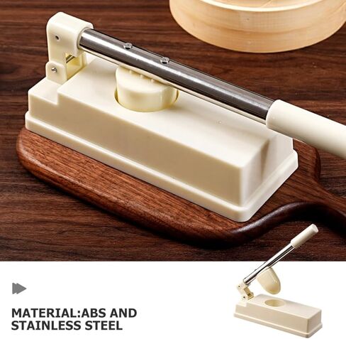 Dumpling Maker Tool Easy Press Mold for Homemade Ravioli Versatile Kitchen Gadget for Dumpling Wrappers and Pierogi Efficient Design with Extended Handle White in Saudi Arabia