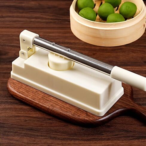 Dumpling Maker Tool Easy Press Mold for Homemade Ravioli Versatile Kitchen Gadget for Dumpling Wrappers and Pierogi Efficient Design with Extended Handle White in Saudi Arabia