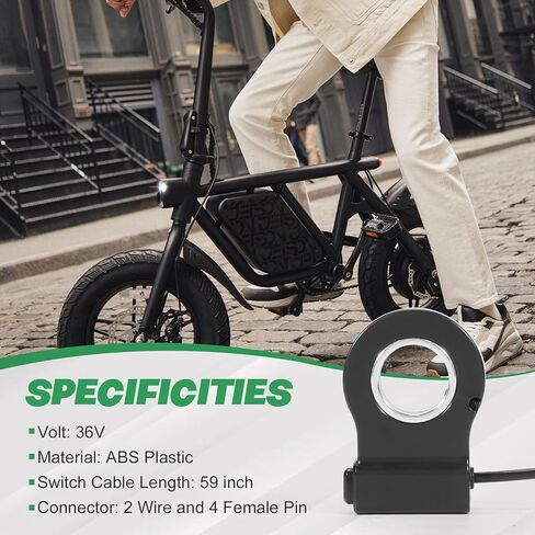 مفتاح طاقة Ebike 36 فولت متوافق مع الدراجة الكهربائية Jetson Bolt Pro/Bolt Up/Atlas & DYU D3F/D2F in Saudi Arabia