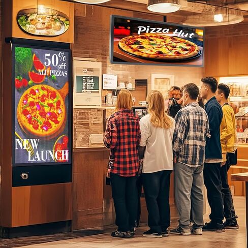 P3 Led Scrolling Programmable Signs, 320x128px High Resolution Digital LED Signage Displays, WIFI & USB Control Electronic Message Board Business Advertising Sign, Support Text/Image/Video 40"x18" in Saudi Arabia