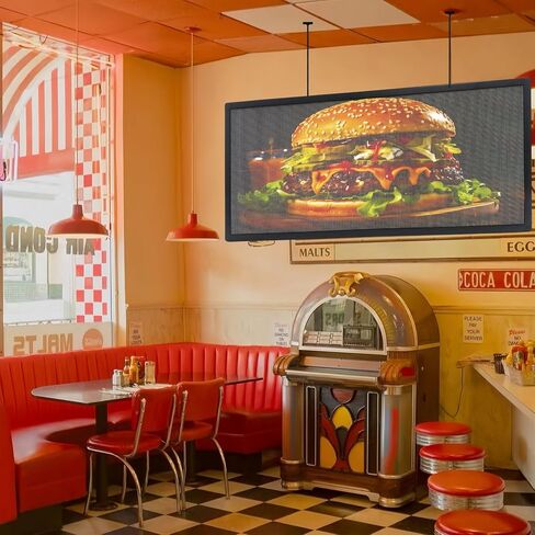 P3 Led Scrolling Programmable Signs, 320x128px High Resolution Digital LED Signage Displays, WIFI & USB Control Electronic Message Board Business Advertising Sign, Support Text/Image/Video 40"x18" in Saudi Arabia