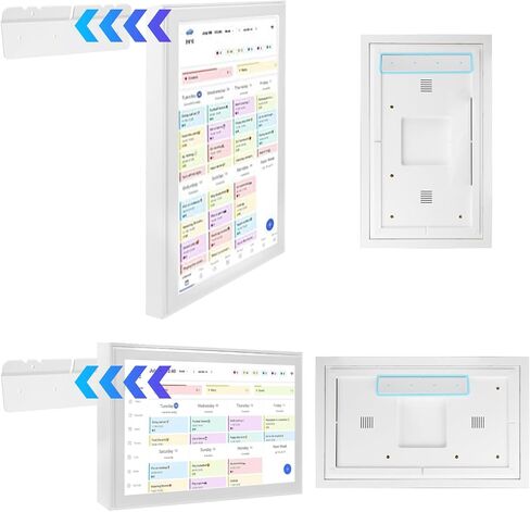 حامل جداري لتقويم Skylight مقاس 15 بوصة (الجيل 1.0) | خيارات التثبيت على المسمار أو المثقاب | تتضمن مجموعة تثبيت المستوى والمعدن - سهلة ومتعددة الاستخدامات لأي مساحة in Kuwait