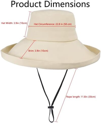 Summer Sun Bucket Hats for Women Wide Brim Packable Beach Hat for Hiking Beach Fishing Summer Safari in Saudi Arabia