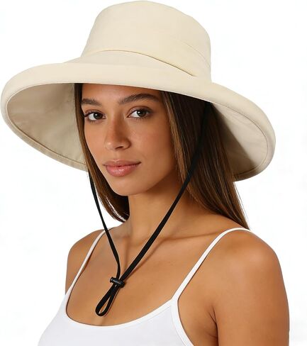 Summer Sun Bucket Hats for Women Wide Brim Packable Beach Hat for Hiking Beach Fishing Summer Safari in Saudi Arabia