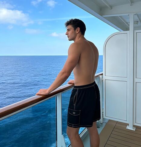 Mens Swim Trunks with Compression Liner 2 in 1 Swim Shorts Summer Beach 7 inch Board Shorts with Pockets in Saudi Arabia