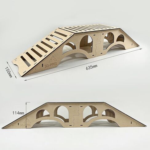منحدر الجسر الخشبي RC، SG-P001 منصة عقبة معيارية لزاحفات RC 1/18–1/24 in Kuwait