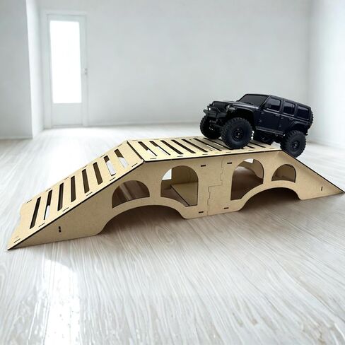 منحدر الجسر الخشبي RC، SG-P001 منصة عقبة معيارية لزاحفات RC 1/18–1/24 in Kuwait