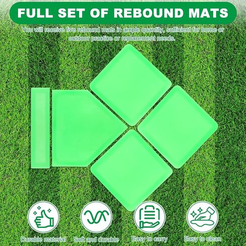 Baseball Home Plate Set, Glow in The Dark Baseball Softball for Practice, with 3 Base Plates, a Home Plate,a Pitcher’s Plate, 4 Pickballs, 1 Storage Bag in Kuwait