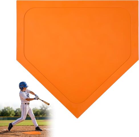 Soulchen 1 Pcs Baseball Home Plate Bases for Baseball Practice Softball Rubber Portable Throw Down Home Plate Skill Camp Instructors Bases for Yard Practice Batting or Pitching Training in Saudi Arabia