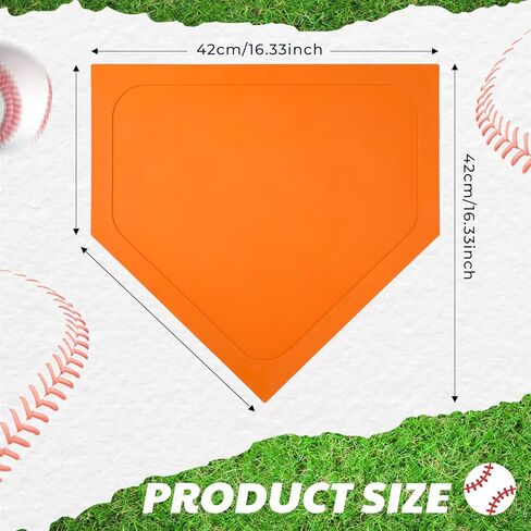 Soulchen 1 Pcs Baseball Home Plate Bases for Baseball Practice Softball Rubber Portable Throw Down Home Plate Skill Camp Instructors Bases for Yard Practice Batting or Pitching Training in Saudi Arabia