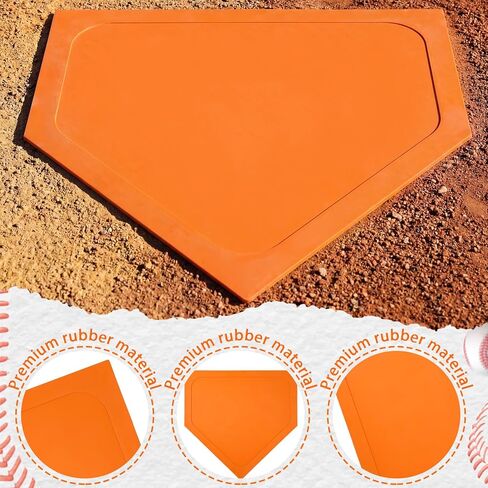 Soulchen 1 Pcs Baseball Home Plate Bases for Baseball Practice Softball Rubber Portable Throw Down Home Plate Skill Camp Instructors Bases for Yard Practice Batting or Pitching Training in Saudi Arabia