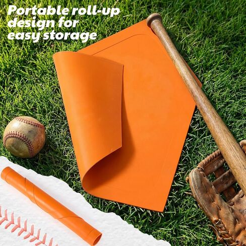 Soulchen 1 Pcs Baseball Home Plate Bases for Baseball Practice Softball Rubber Portable Throw Down Home Plate Skill Camp Instructors Bases for Yard Practice Batting or Pitching Training in Saudi Arabia
