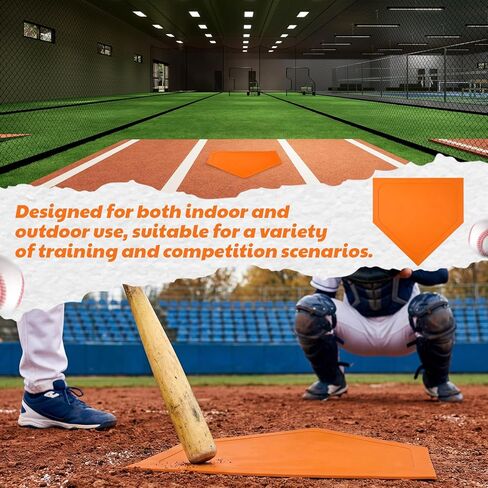Soulchen 1 Pcs Baseball Home Plate Bases for Baseball Practice Softball Rubber Portable Throw Down Home Plate Skill Camp Instructors Bases for Yard Practice Batting or Pitching Training in Saudi Arabia