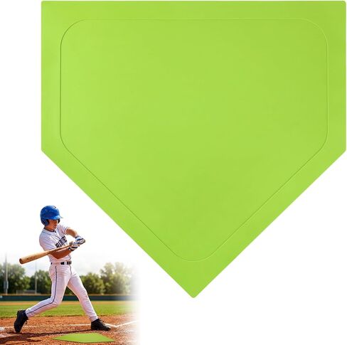 Soulchen 1 Pcs Baseball Home Plate Bases for Baseball Practice Softball Rubber Portable Throw Down Home Plate Skill Camp Instructors Bases for Yard Practice Batting or Pitching Training in Saudi Arabia