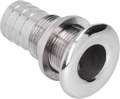 Thru Hull Fitting, 316 Stainless Steel Boat Thru Drain Connector Fittings Straight Drain Marine Thru Hull Fittings Drain Joint for 1-1/2" Hose Water Drainage Plug for Marine Boat Yacht Sail in Saudi Arabia