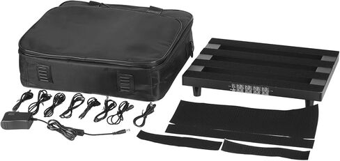 14"x 10.6" Guitar Pedal Board with Built-in Power Supply Aluminum Alloy Pedalboard with Carry Bag (PPB-14D) in Kuwait