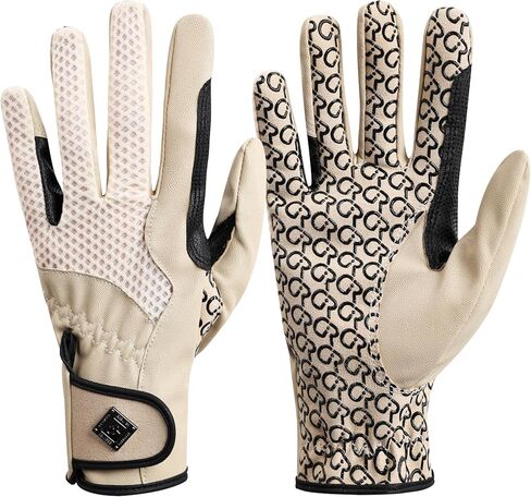 Women’s Horse Riding Gloves, Non-Slip Silicone Grip Equestrian Gloves, Lightweight Breathable All-Season Training Gloves in Kuwait
