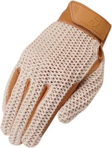 Heritage Crochet Riding Glove-Tan-7 in Kuwait
