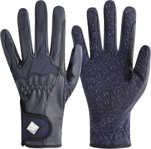 Horse Riding Gloves for Women, Non-Slip Silicone Palm Equestrian Gloves for Rein Control, Breathable All Season in Kuwait