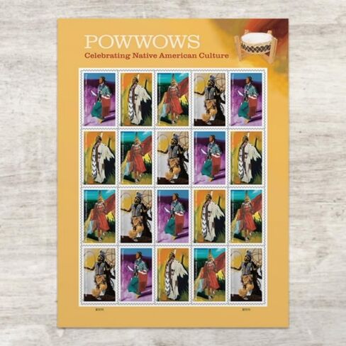 Powwows Celebrating Native American Culture 2025 (Sheet of 20) First-Class Mail Forever Postage Stamps in Kuwait