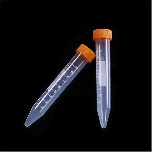 Laboratory Plastic Centrifugal Vial Micro Centrifugal Microtube Screw Cap and Snap Cap Experiment Container (15ml round 100pcs) in Saudi Arabia