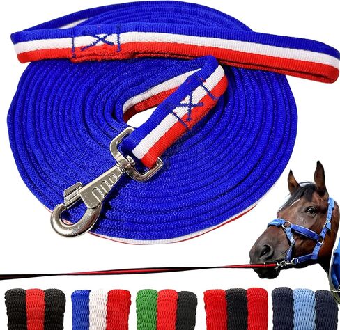 perixir Lunge Line for Horse, Premium Equine Lunge Line with Swivel Bolt Snap for Accurate Equestrian Training, Competition, and Daily Use, 26 ft (8 Meters) in Kuwait