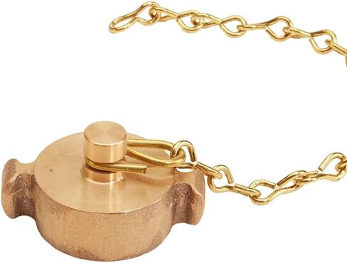 Brass Rocker Lug 1" NH Cap with Chain in Kuwait