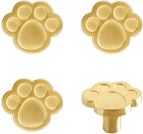 مقابض 4pcs النحاسية للأطفال مقابض زخرفية لطيفة للبنين والبنات (الدب) in Kuwait