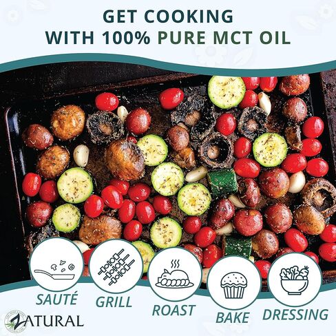 MCT Oil, Certified Food and Therapeutic Grade, Carrier, Massage, Hydrating, Hair, 0 Additives, (128 Ounce (1Gallon)) in Kuwait