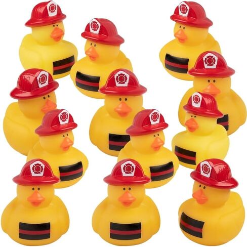 Fun Express Thin Red Line Rubber Duckies - Toys - 12 Pieces in Kuwait