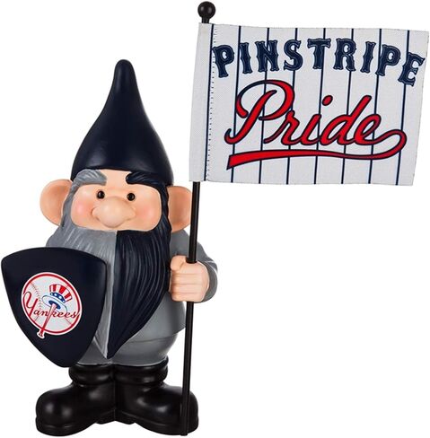 Team Sports America New York Yankees Garden Gnome Statue, 10 Inch, Holding Team Flag, Officially Licensed MLB, Indoor or Outdoor Decoration in Saudi Arabia
