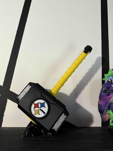 OKC Thunder Custom Thor Hammer, 12.5 Inch Sports Fan Decor with Display Base in Saudi Arabia