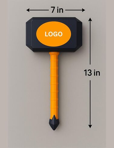 OKC Thunder Custom Thor Hammer, 12.5 Inch Sports Fan Decor with Display Base in Saudi Arabia