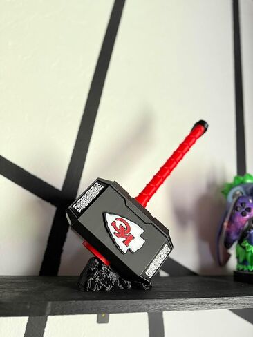 OKC Thunder Custom Thor Hammer, 12.5 Inch Sports Fan Decor with Display Base in Saudi Arabia