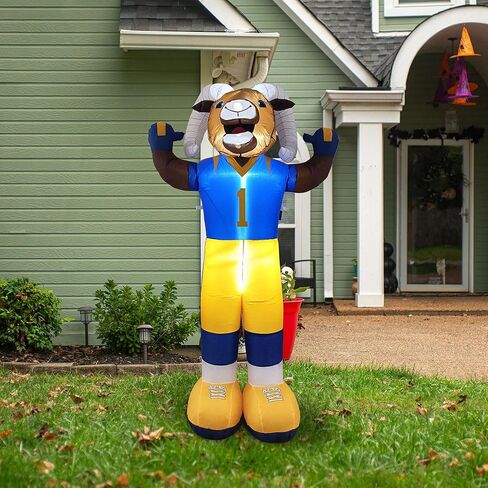 Los Angeles Rams Inflatable Mascot in Saudi Arabia