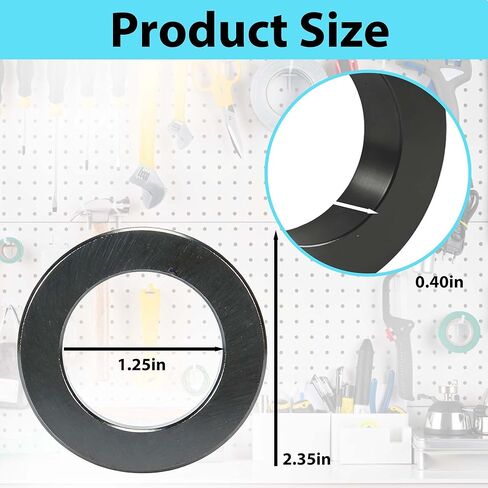 4 قطع من مغناطيس حلقة الفريت | OD2.35 × ID1.25 بوصة × 0.39 بوصة سمك | مغناطيس دونات سيراميك كبير بفتحة | مغناطيسات مستديرة للحرف اليدوية | العلوم الصناعية in Kuwait