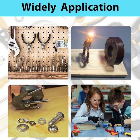 4 قطع من مغناطيس حلقة الفريت | OD2.35 × ID1.25 بوصة × 0.39 بوصة سمك | مغناطيس دونات سيراميك كبير بفتحة | مغناطيسات مستديرة للحرف اليدوية | العلوم الصناعية in Kuwait