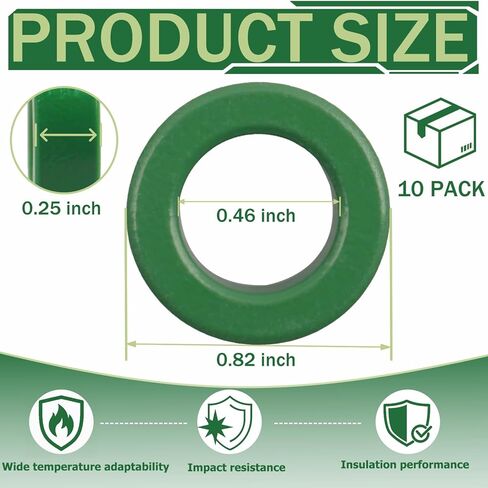 10 Pack Toroidal Ferrite Cores Compatible with FT-82-43 Ferrite Toroidal Cores| Reduces RFI EMI RF HF Line Suppression and Signal Loss in Power Transformers in Saudi Arabia