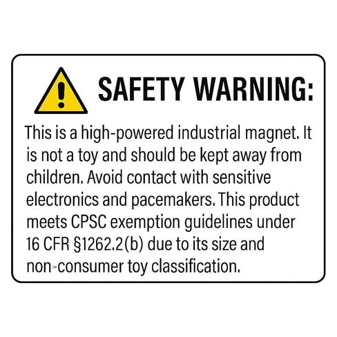Ceramic Magnet Block 6" x 4" x 1" – Grade C8 Hard Ferrite Magnet for Heavy-Duty Industrial Use, DIY Projects, and Magnetic Applications – High Heat & Corrosion Resistant in Saudi Arabia