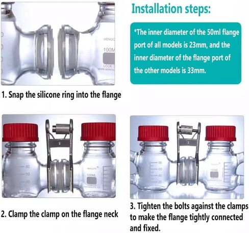 غرفة التفاعل الكهروكيميائي، مفاعل زجاجي ثنائي الخلية عالي البورسليكات من النوع H، سعة 100 مل فردي/200 مل إجمالي، وصلات جانبية ذات 14 منفذًا، مع غشاء تبادل البروتون ومنفذ برجي in Kuwait