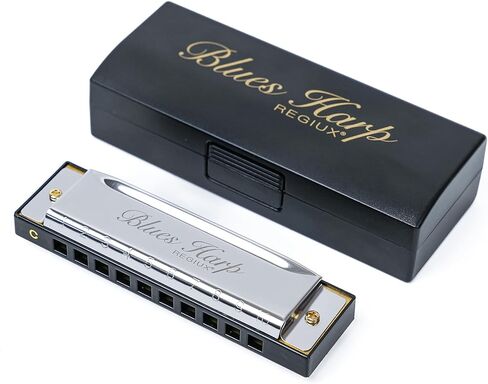 Blues Harp Diatonic Harmonica, 10-Hole Key of C, Beginner Harmonica for Students & Adults, with Protective Case in Kuwait