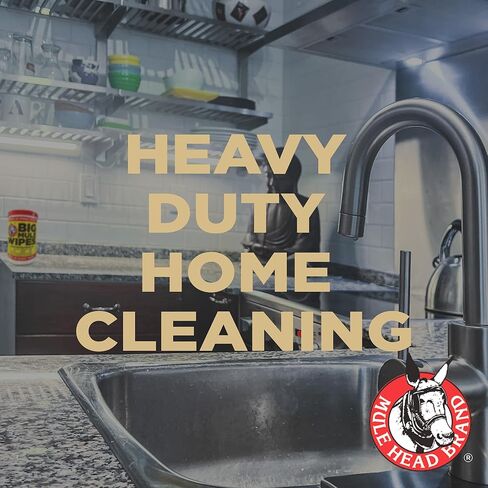 XL Heavy-Duty Cleaning Wipes – All-Purpose Wipes for Garage, Grease, Ink, Paint & More – Home Cleaning, Car Interiors, Indoor and Outdoor Surfaces in Kuwait