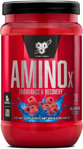 مسحوق BSN Amino X Recovery Muscle Recovery مع BCAAs ، ودعم التمرين داخل ، 10 غرامات من الأحماض الأمينية ، ودية Keto ، خالية من الكافيين ، نكهة: Fruit Punch ، 30 حصص (قد تختلف العبوة) in Kuwait