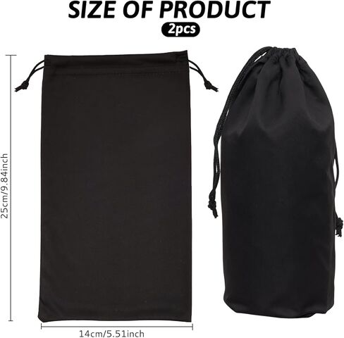 2Pcs Ski Goggle Bag Microfiber Pouch Snow Ski Goggle Soft Pouch Case Drawstring Bags Soft Micro Fiber in Kuwait