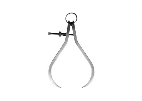 PEC Tools Precision Spring Dividers with Flat Legs and Solid Nut, Polished Natural Steel Finish, Fine Adjustments, Scribing Compass 8" Size and Capacity in Saudi Arabia