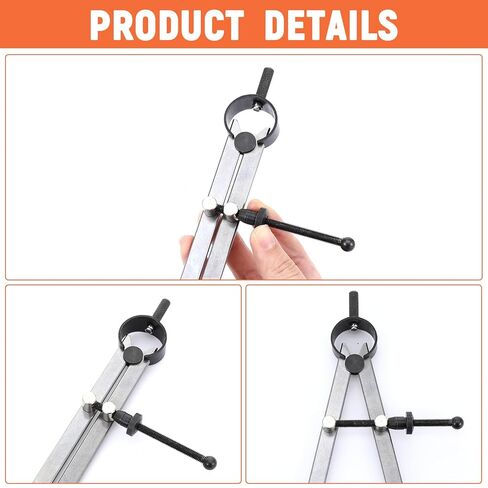 3 Pcs 8 Inch Long Spring Caliper Set, Carbon Steel Outside Divider Caliper Compass, Calipers Measuring Tool for Wood Turning Lathe Projects in Saudi Arabia